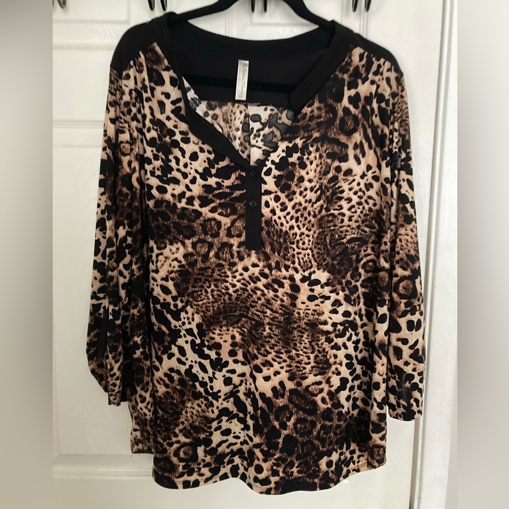 Leopard print blouse